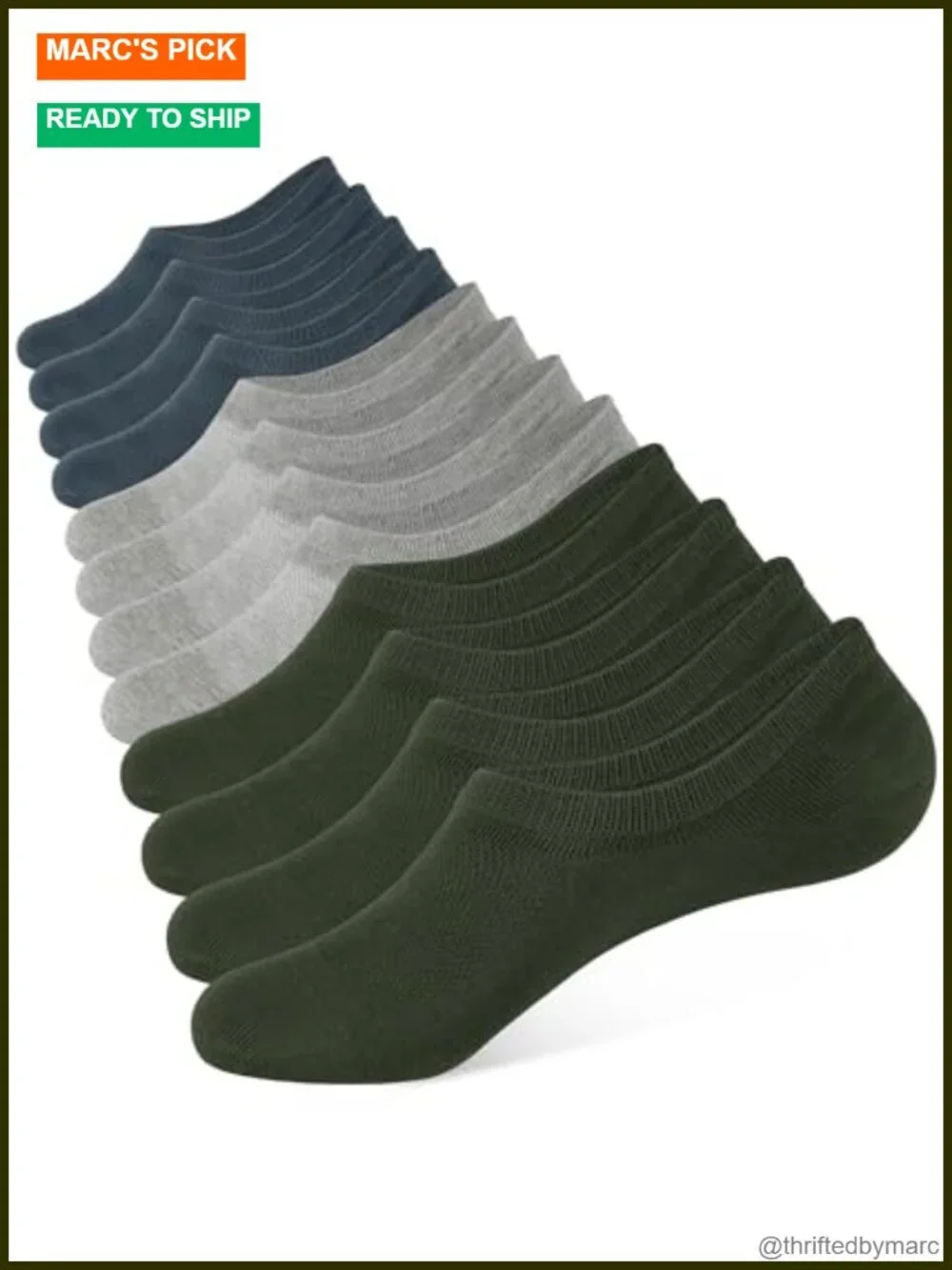 Cotton No Show Socks Non Slip Grips Low Cut Ankle 6 Pairs